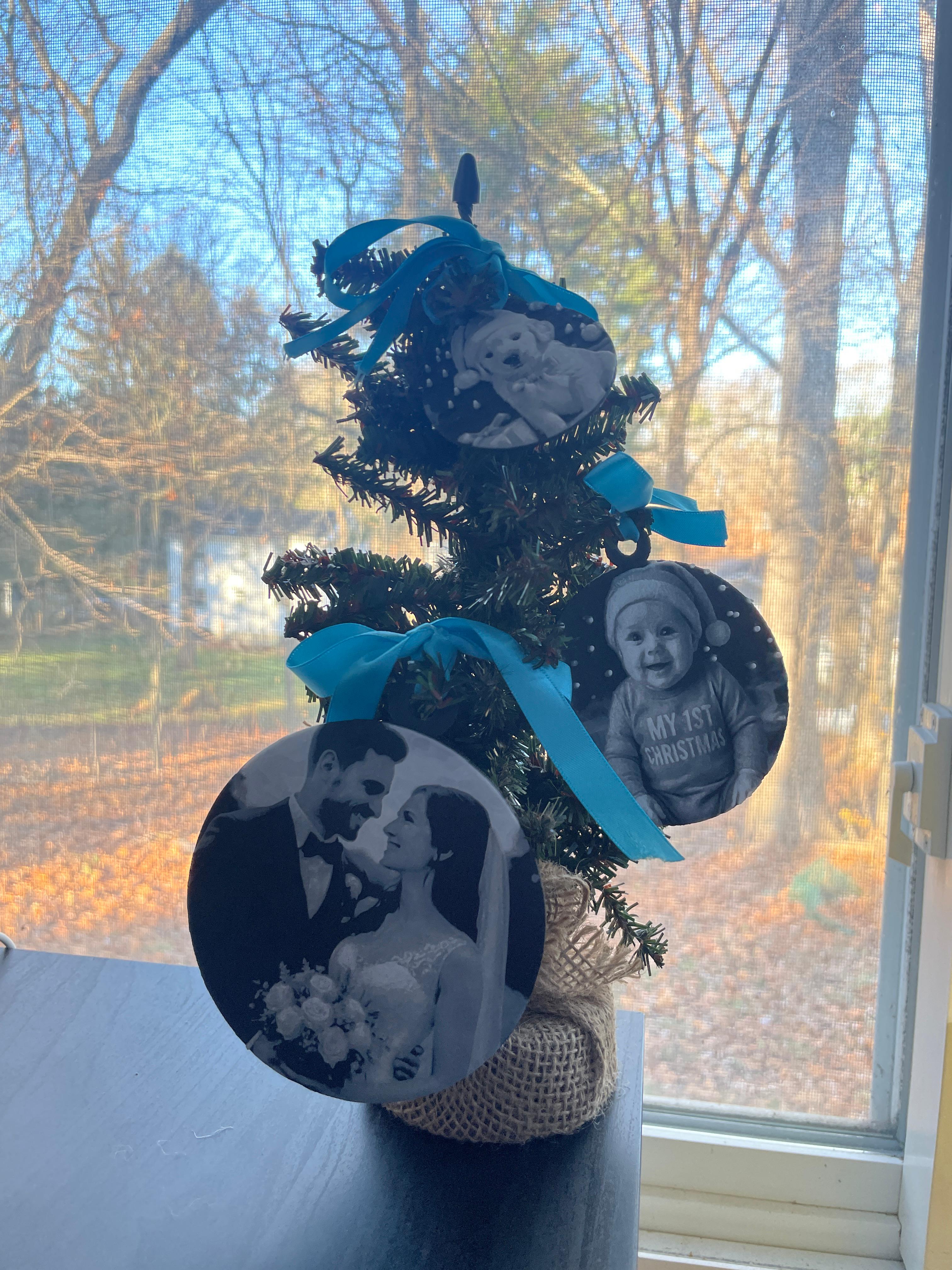 Personalized 3D Print Christmas Ornament